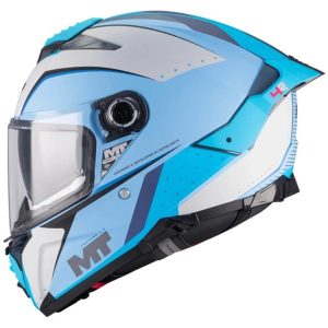MT Thunder 4 R Wind Tunnel Motorcycle Helmet Blue 1