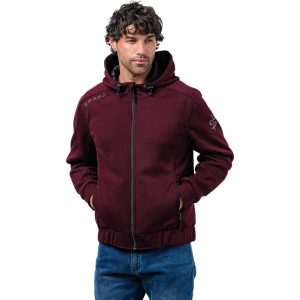 Spada Blade Zip Motorcycle Hoodie – Port Red Spada Blade Zip Motorcycle Hoodie Port Red 1