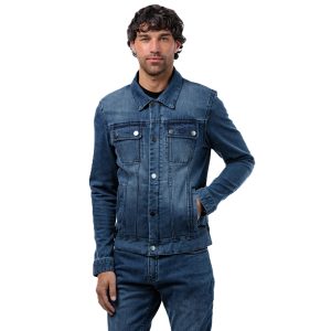 Spada Tura Trucker Motorcycle Jacket - Washed Blue 2