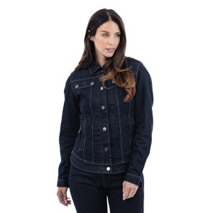 Spada Tura Trucker Women's Motorcycle Jacket - Rinsed Indigo 1